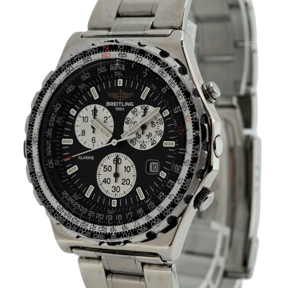 Breitling 42mm Men's Navitimer Jupiter Pilot Alarme Chrono Watch - Picture 2 of 7